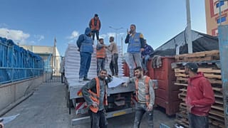 UN Gaza flour distribution 