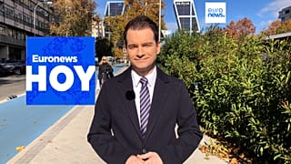 Juan Carlos de Santos presentando Euronews Hoy