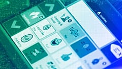 A tablet used by nonverbal children to communicate, May 2023