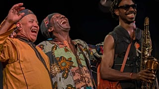 Shabaka Hutchings, Majid Bekkas, Hamid Drake, who are performing at the Rome Jazz Festival 2023 