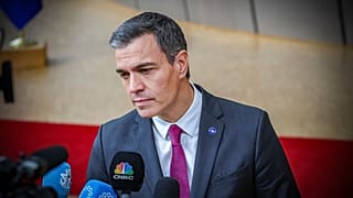 Foto de Pedro Sánchez no Conselho Europeu e na Cimeira do Euro do mês passado