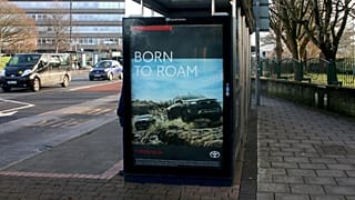 Banned Toyota Hilux SUV poster advert.