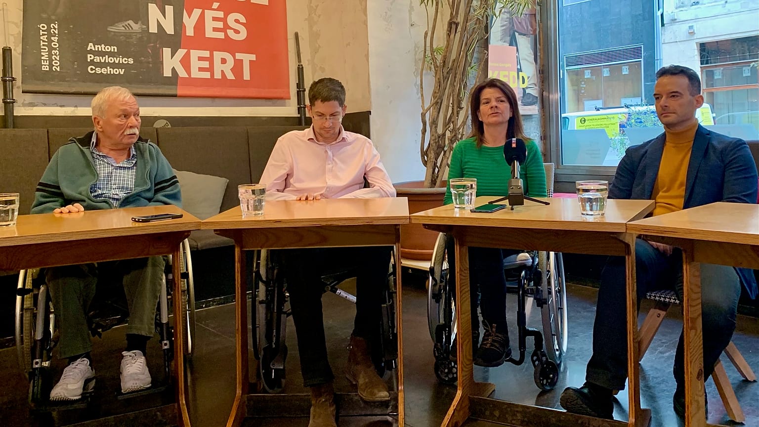 Skripeg Béla, Karsai Dániel, Dunavölgyi Erzsébet, László Róbert a sajtótájékoztatón 2023. november 23-án