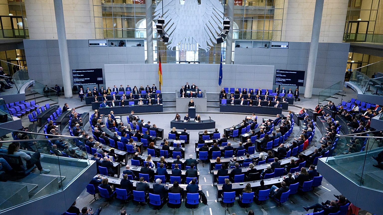 Il Bundestag, il Parlamento tedesco. 