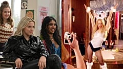 Reneé Rapp as Regina in the upcoming 2024 Mean Girls music movie and Rachel McAdams as Regina in the 2004 Movie. 