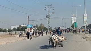 نزوح الفلسطينيين عبر طريق صلاح الدين
