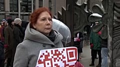 Demonstration gegen häusliche Gewalt in Brüssel