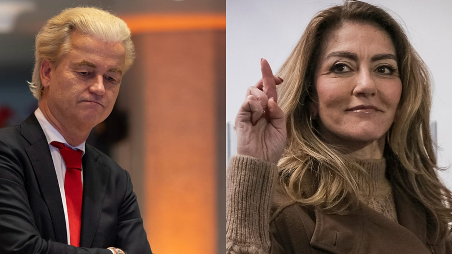Geert Wilders (sol), Dilan Yeşilgöz