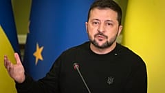 Der ukrainische Präsident bei einer Ansprache