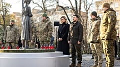 Der ukrainische Präsident Wolodymyr Selenskyj und seine Frau Olena.