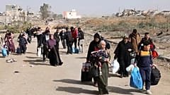 طريق النزوح إلى جنوب غزة