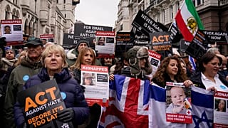 Марш против антисемитизма в Лондоне
