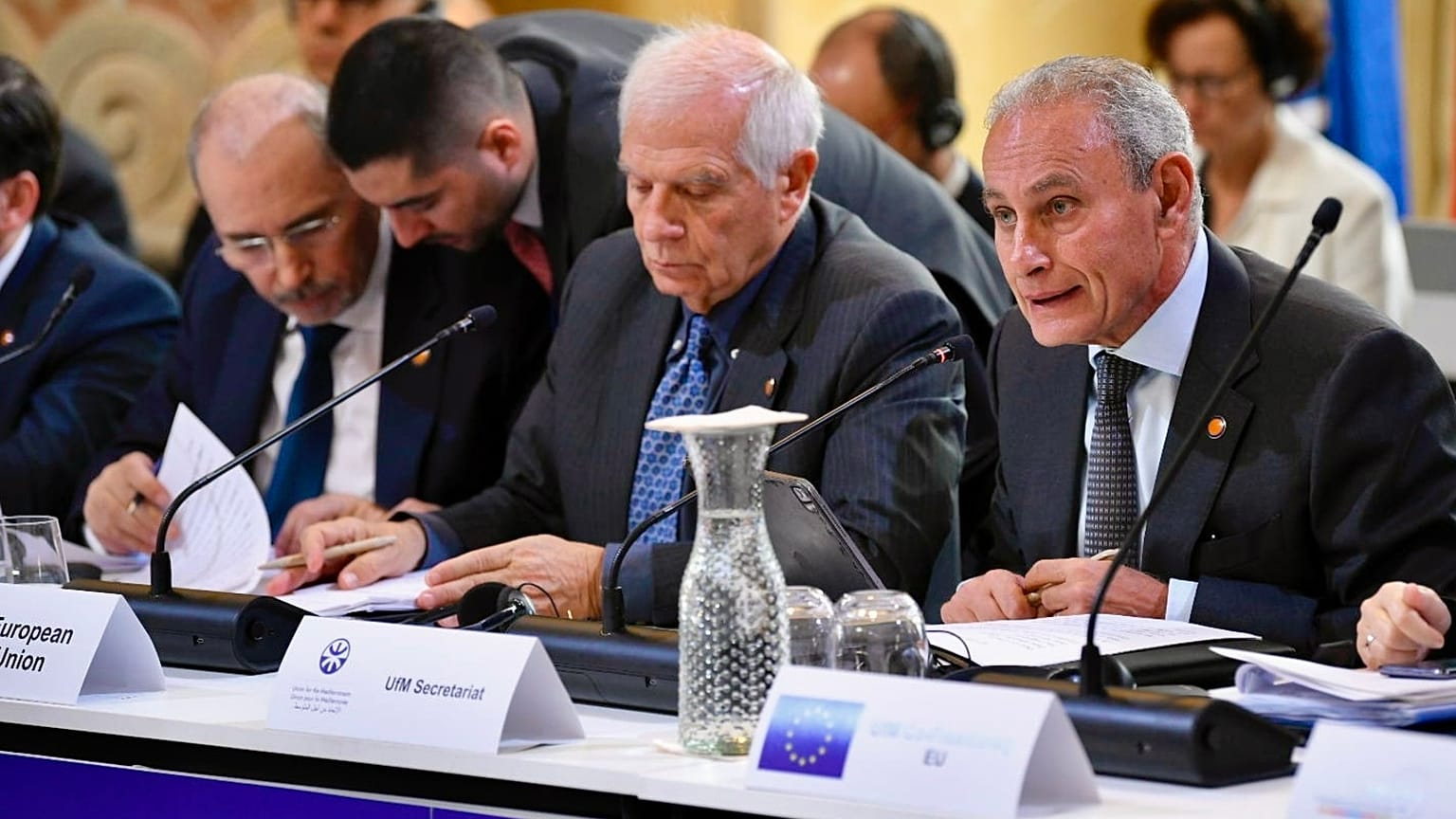 El Alto Representante de la Unión Europea para Asuntos Exteriores, Josep Borrell, en el foro anual de la Unión por el Mediterráneo, lunes 27 de noviembre.