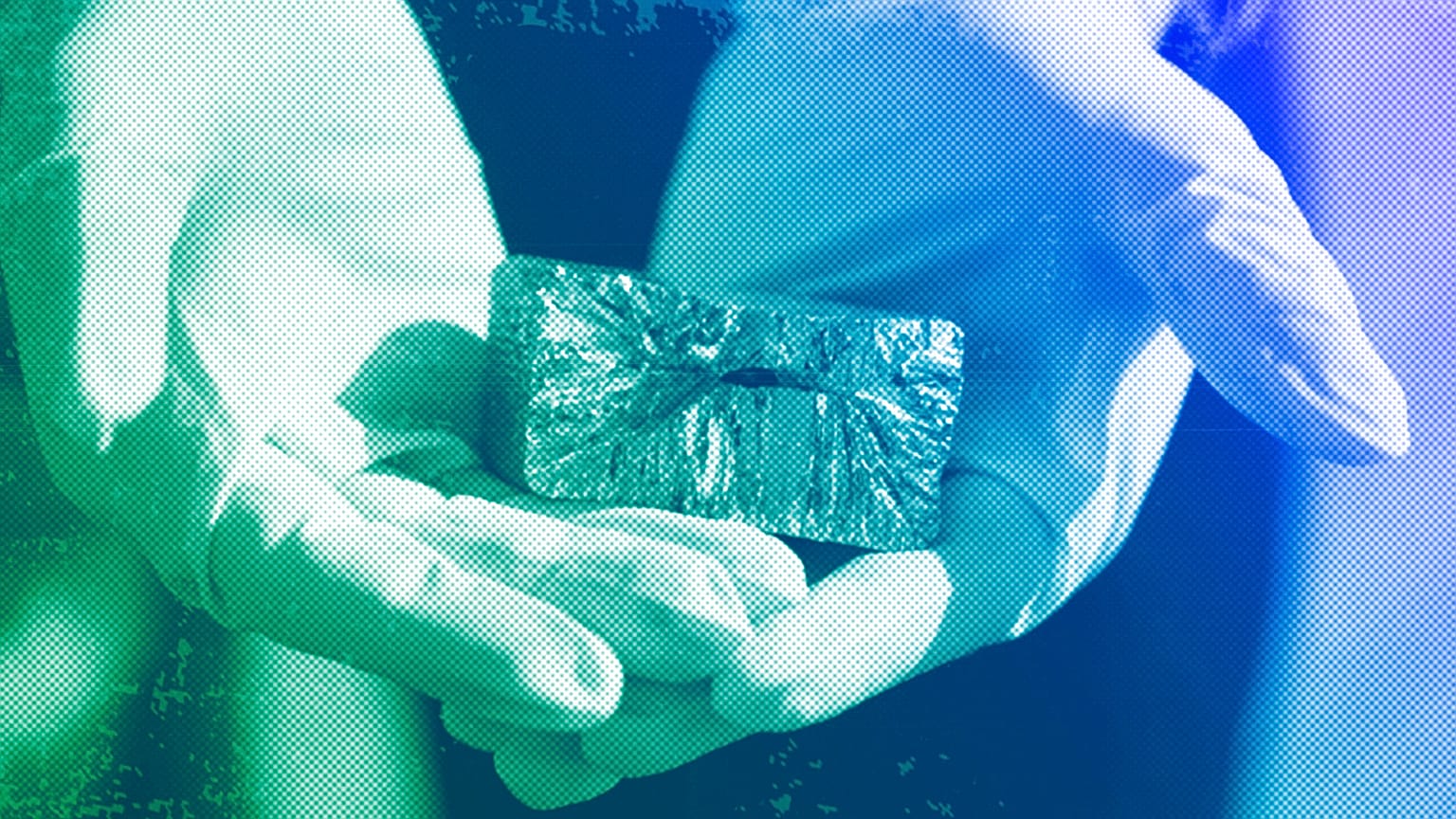 Refined tellurium is shown at the Rio Tinto Kennecott refinery, May 2022