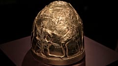 Skythischen Helm aus massivem Gold.