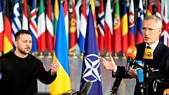 Владимир Зеленский и Йенс Столтенберг в Брюсселе. 11 октября 2023 года