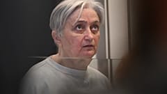 Monique Olivier, ex-wife of serial killer Michel Fourniret, sits in the courtroom during her trial at the assize court in Nanterre, Paris' suburb, on November 28, 2023