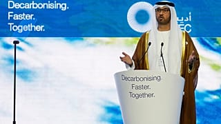  سلطان الجابر، رئيس مؤتمر الأمم المتحدة المعني بتغير المناخ  (COP28)  أبو ظبي، الإمارات العربية المتحدة، 2 أكتوبر 2023