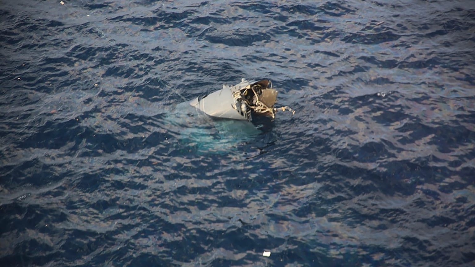 Há uma morte confirmada entre os seis ocupantes do Osprey