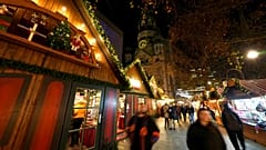 A Christmas market in Germany