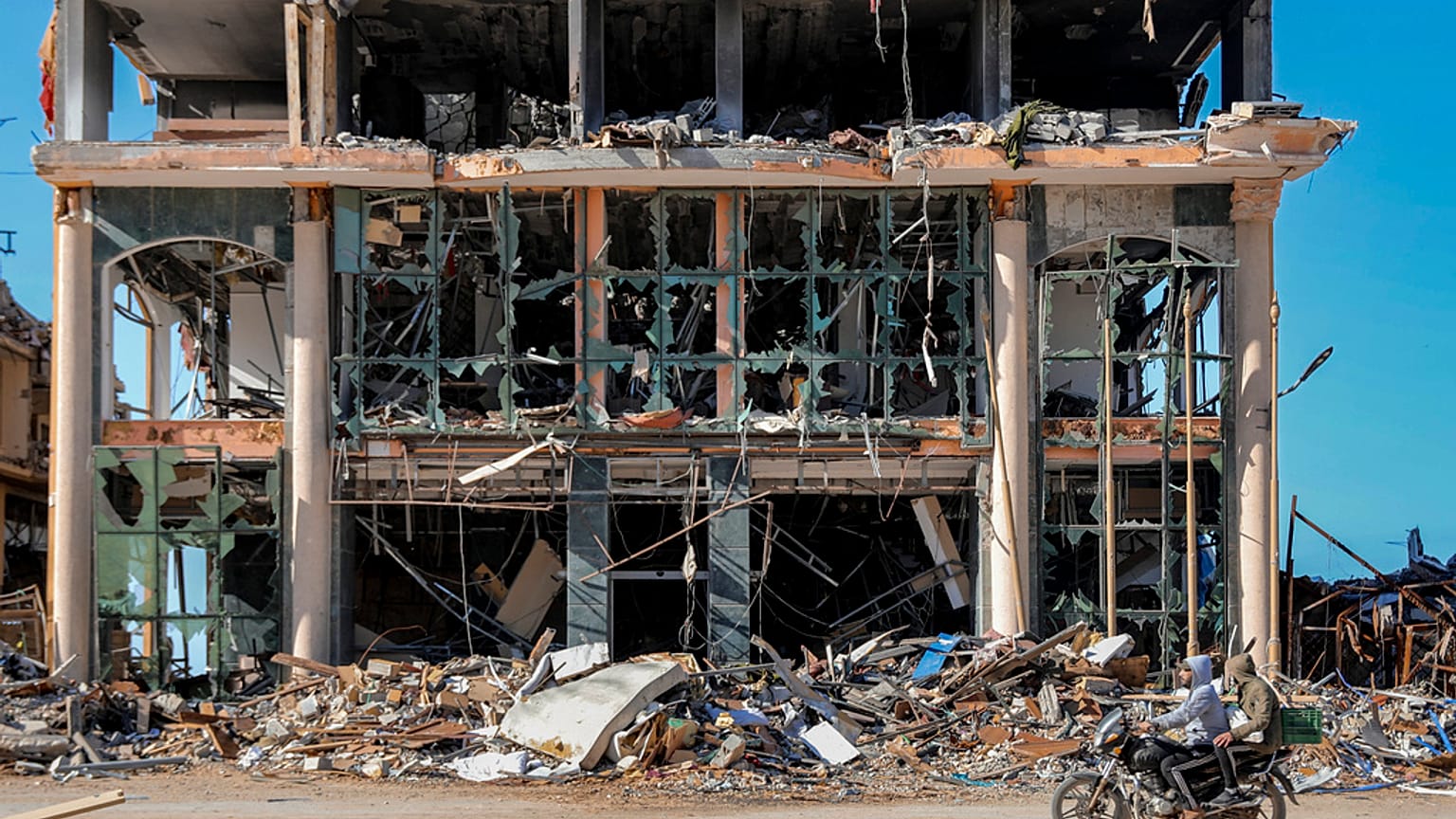 Foto: edificio en ruinas en Gaza
