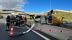 Foto del lugar del accidente | @EmergenciasMad