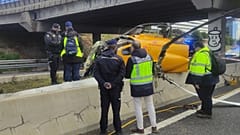 Το ελικόπτερο που έπεσε στη Μαδρίτη