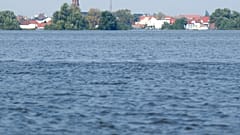 Der Neusiedler See in Ungarn und Österreich.