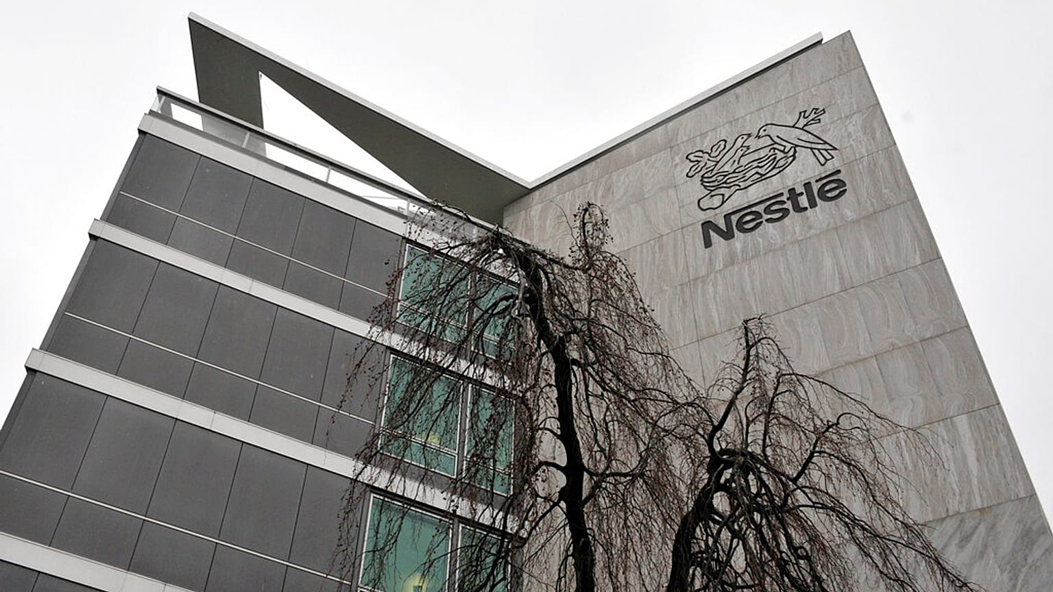 In this Feb. 19, 2010 file photo, an exterior view of the Nestle headquarters in Vevey, Switzerland.