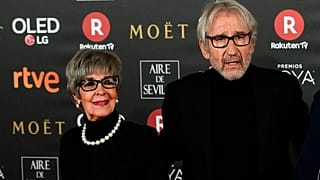 Concha Velasco junto a José Sacristán en los Goya.