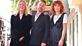 Catherine O'Hara, from left, Macaulay Culkin and Natasha Lyonne attend a ceremony honoring Culkin with a star on the Hollywood Walk of Fame on Friday, Dec. 1, 2023