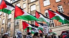 مسيرة مؤيدة للفلسطينيين في كوبنهاغن
