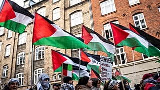 مسيرة مؤيدة للفلسطينيين في كوبنهاغن