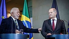 Olaf Scholz und Luiz Inacio Lula da Silva am 4.12.23 im Kanzleramt