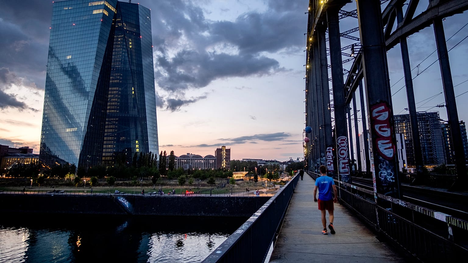 The European Central Bank is pictured in Frankfurt, Germany, Wednesday, July 26, 2023.