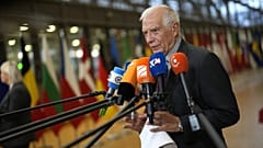 EU-Außenbeauftragter Josep Borrell vor der Presse in Brüssel 