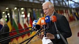 EU-Außenbeauftragter Josep Borrell vor der Presse in Brüssel