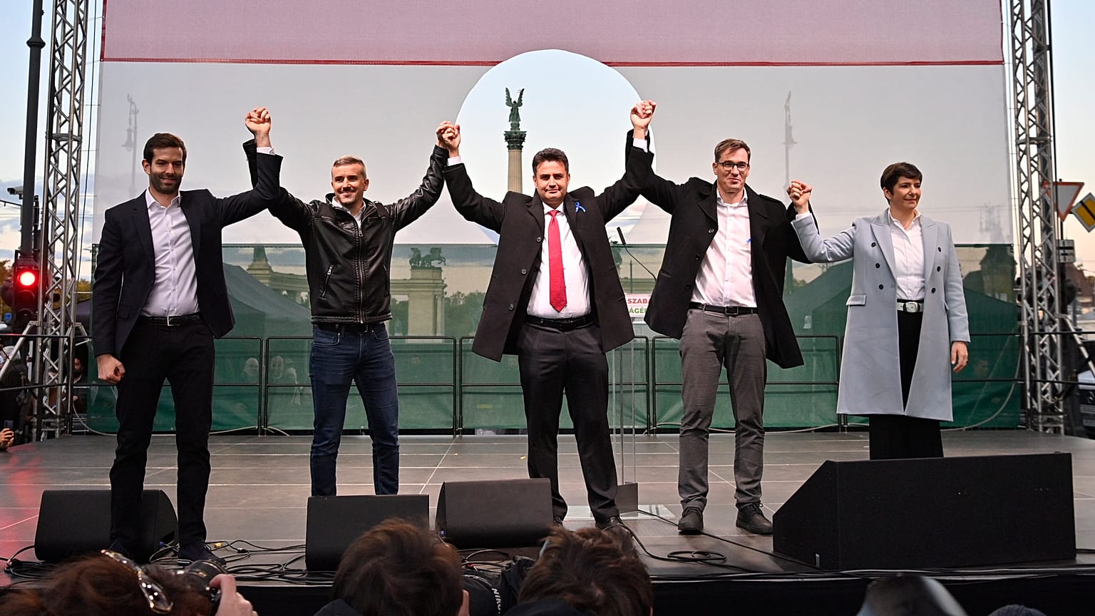 Márki-Zay Péter ellenzéki miniszterelnök-jelölt és a 2022-es előválasztás miniszterelnök-jelöltjei
