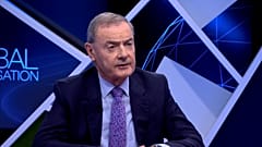 David O'Sullivan, der Sanktionsbeauftragte der Europäischen Union, spricht mit Euronews am 7\. Oktober 2023.