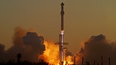 A SpaceX Falcon 9 rocket lifts off from Cape Canaveral Space Force Station