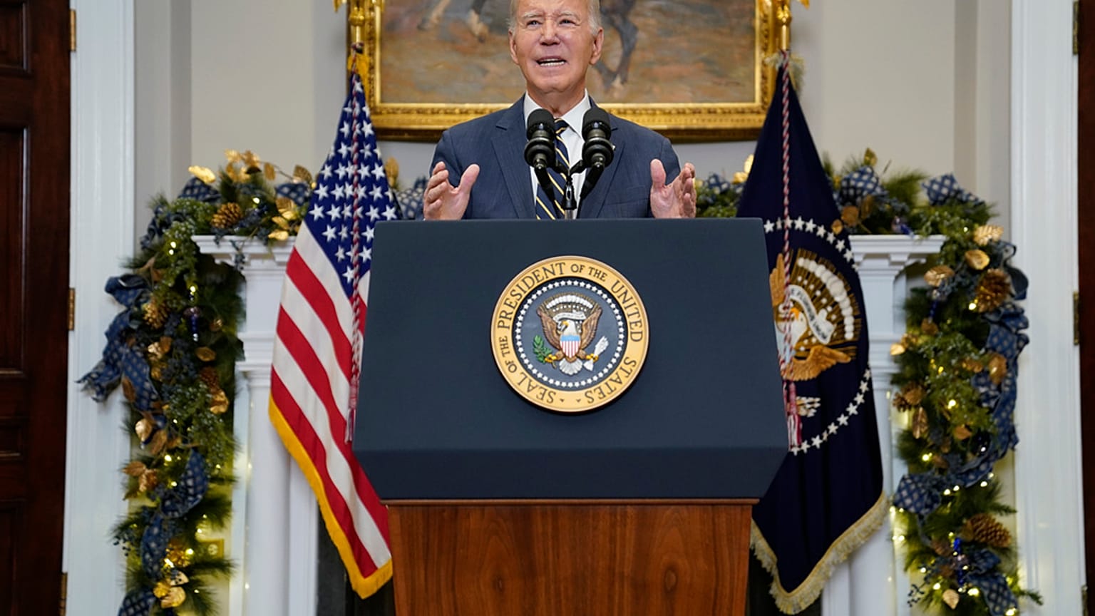 Biden elnök televíziós nyilatkozata, 2023 december 6. 