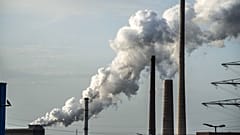  German steel producer Thyssen Krupp's Schwelgern coking plant. EU policy makers hope carbon capture and storage (CCS) can help eliminate industrial greenhouse gas emissions 
