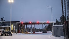 Zárva. A Raja-Jooseppi finn-orosz határátkelő 2023. november 25-én. 