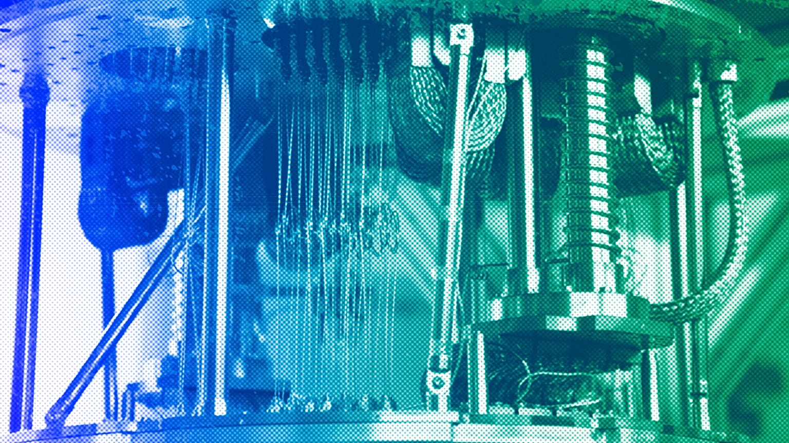 electronics for use in a quantum computer in the quantum computing lab at the IBM Thomas J. Watson Research Center in Yorktown Heights, NY, February 2018