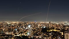 صواريخ القبة الحديدية تعترض صواريخ أطلقت من قبل حماس 