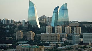 Azerbaycan'ın başkenti Bakü'den genel görünüm