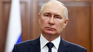Russian President Vladimir Putin delivers his address to the nation in Moscow, Russia, June 26, 2023