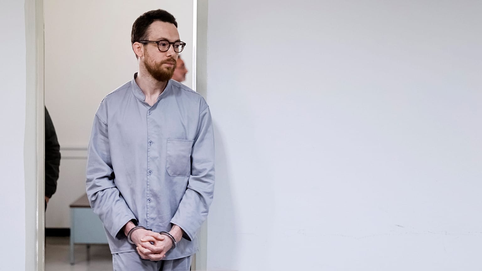 Swedish citizen Johan Floderus arrives at a courtroom at the Revolutionary Court in Tehran, Iran, 10 December 2023.