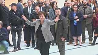 Georgieva con Zelenski