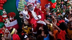 Der Weihnachtsmann zu Besuch 
